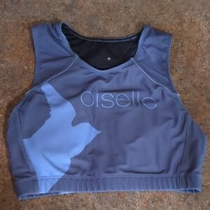 Oiselle Blueish Gray Sports Bra